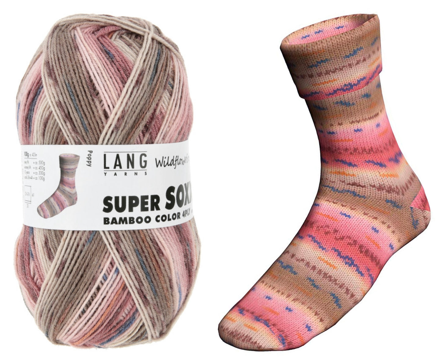 SUPER SOXX BAMBOO COLOR 4-FACH/4-PLY