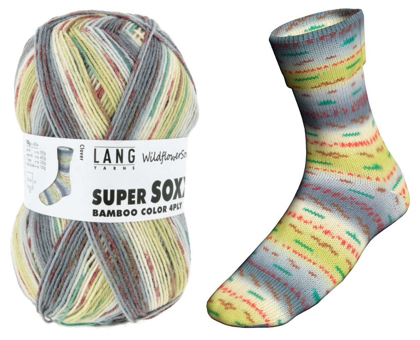 SUPER SOXX BAMBOO COLOR 4-FACH/4-PLY