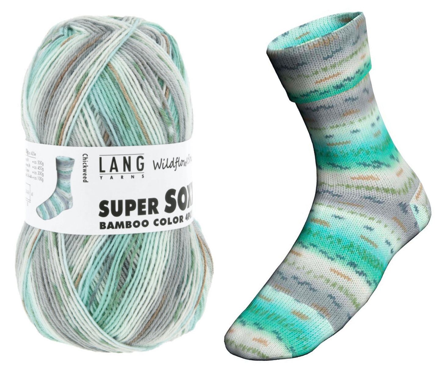 SUPER SOXX BAMBOO COLOR 4-FACH/4-PLY