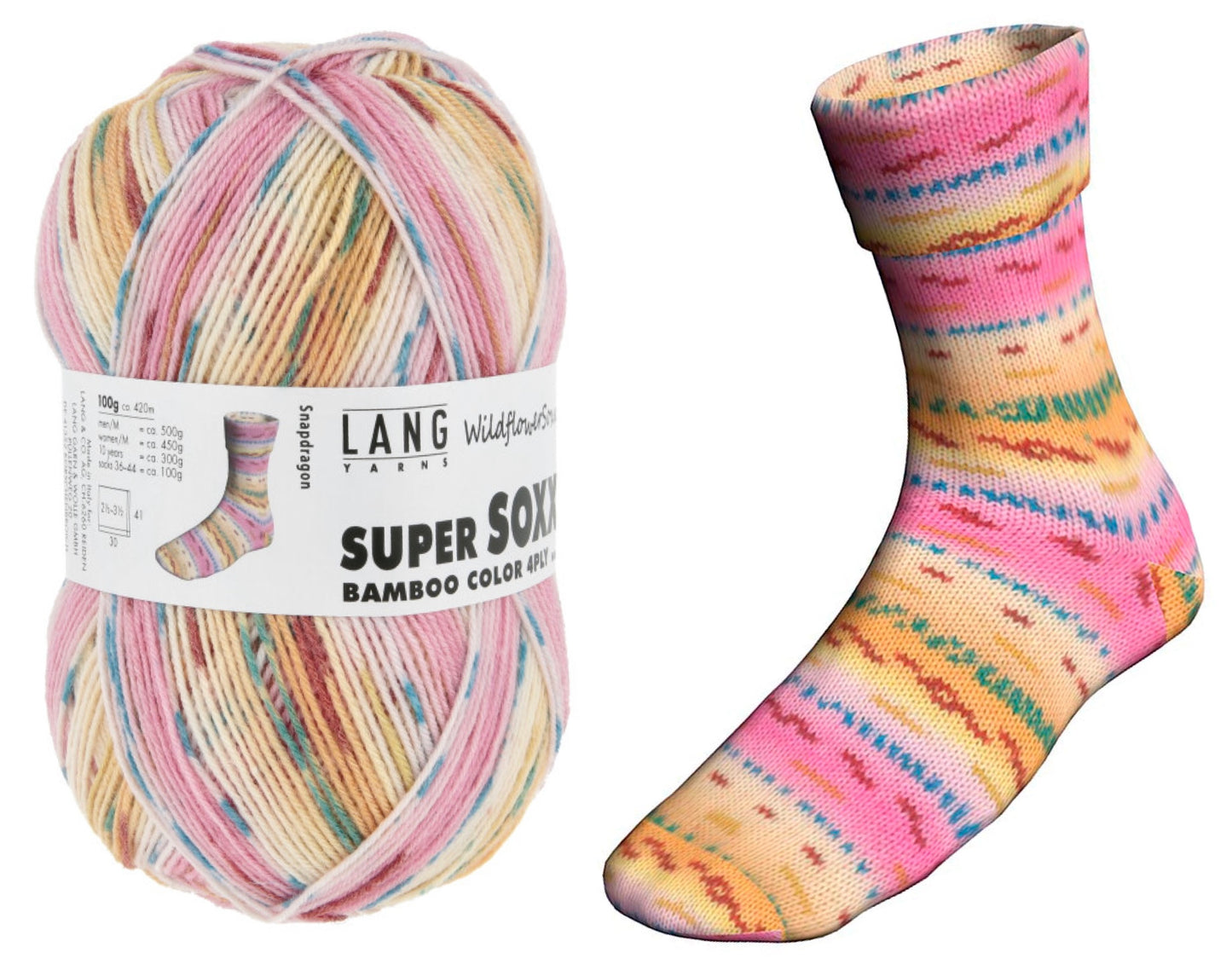 SUPER SOXX BAMBOO COLOR 4-FACH/4-PLY
